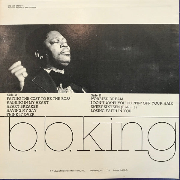 B.B. King : Paying The Cost To Be The Boss (LP, Comp)