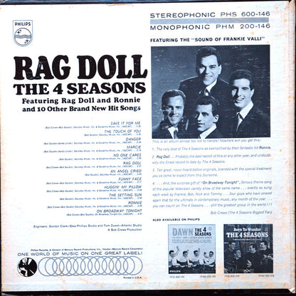 The 4 Seasons* : Rag Doll (LP, Album, Mono, Ric)