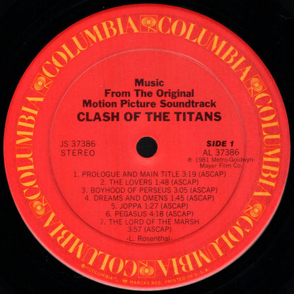 Laurence Rosenthal : Clash Of The Titans (Music From The Original Motion Picture Soundtrack) (LP)