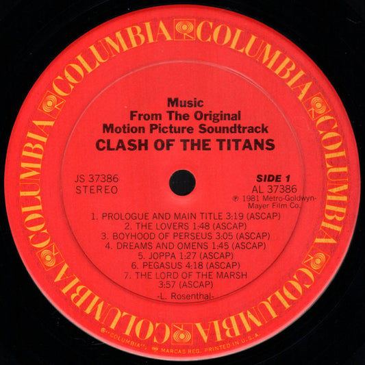 Laurence Rosenthal : Clash Of The Titans (Music From The Original Motion Picture Soundtrack) (LP)
