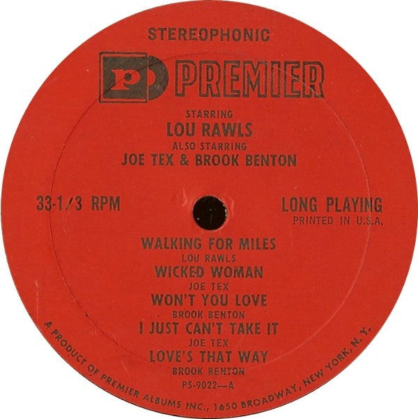 Various : Starring Lou Rawls (LP, Comp)