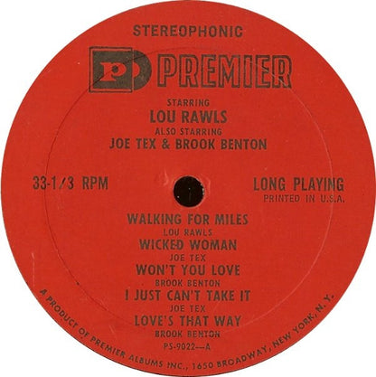Various : Starring Lou Rawls (LP, Comp)