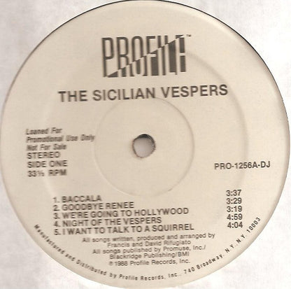 The Sicilian Vespers : The Sicilian Vespers (LP, Album, Promo)