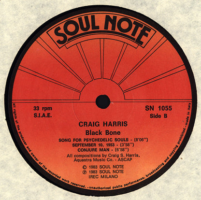 Craig Harris (3) : Black Bone (LP, Album)