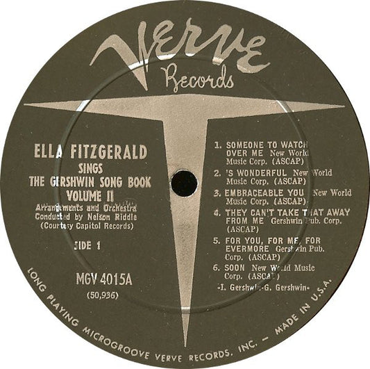 Ella Fitzgerald : Ella Fitzgerald Sings The Gershwin Song Book Vol. 2 (LP, Mono)