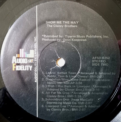 The Clancy Brothers : Show Me The Way (LP, Album)