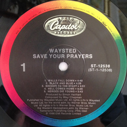 Waysted : Save Your Prayers (LP, Album)