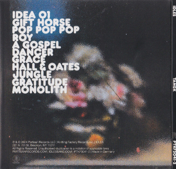 Idles : Tangk (CD, Album)