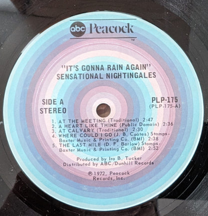 The Sensational Nightingales : It's Gonna Rain Again (LP, RE)