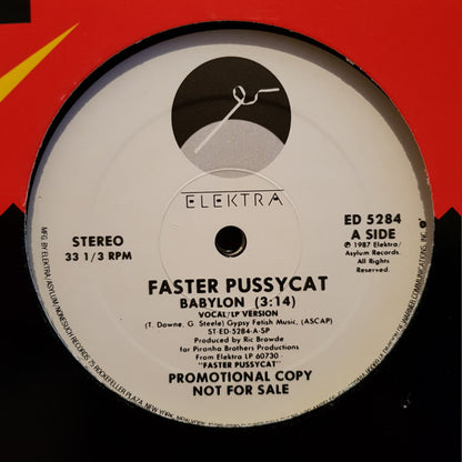 Faster Pussycat : Babylon (12", Promo)