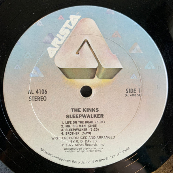 The Kinks : Sleepwalker (LP, Album, RE)
