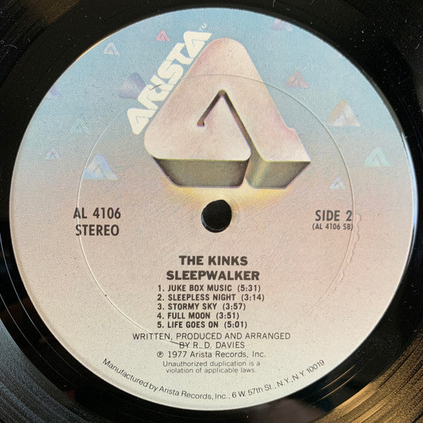 The Kinks : Sleepwalker (LP, Album, RE)