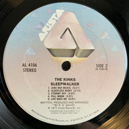 The Kinks : Sleepwalker (LP, Album, RE)
