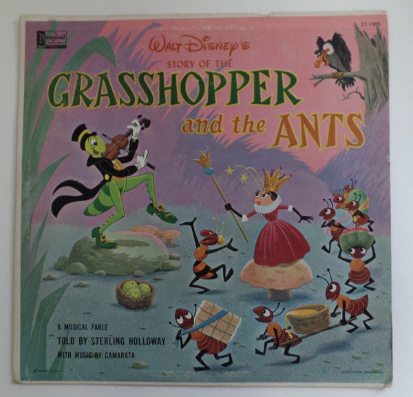 Sterling Holloway And Camarata* : Walt Disney's Story Of The Grasshopper And The Ants (LP, Album)