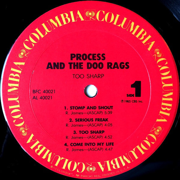 Process and the Doo Rags : Too Sharp (LP, Album)