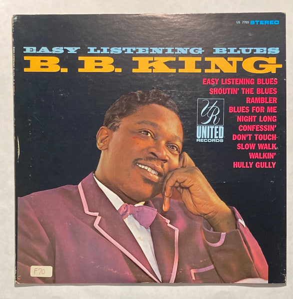 B.B. King : Easy Listening Blues (LP, RE)
