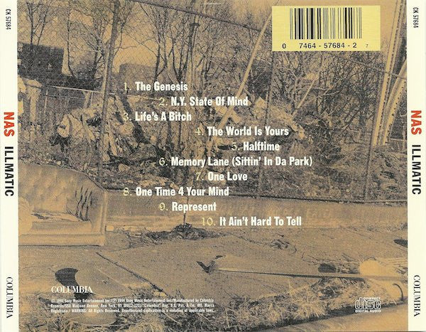 Nas : Illmatic (CD, Album, RE)