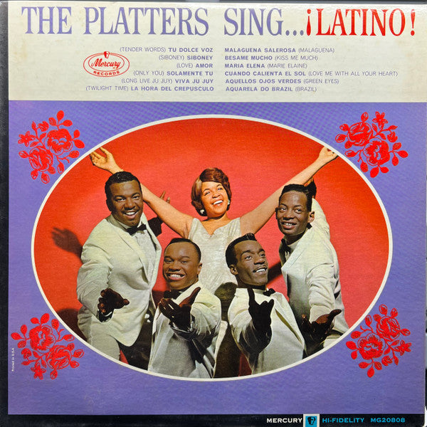 The Platters : The Platters Sing Latino (LP, Album, Mono, Promo)