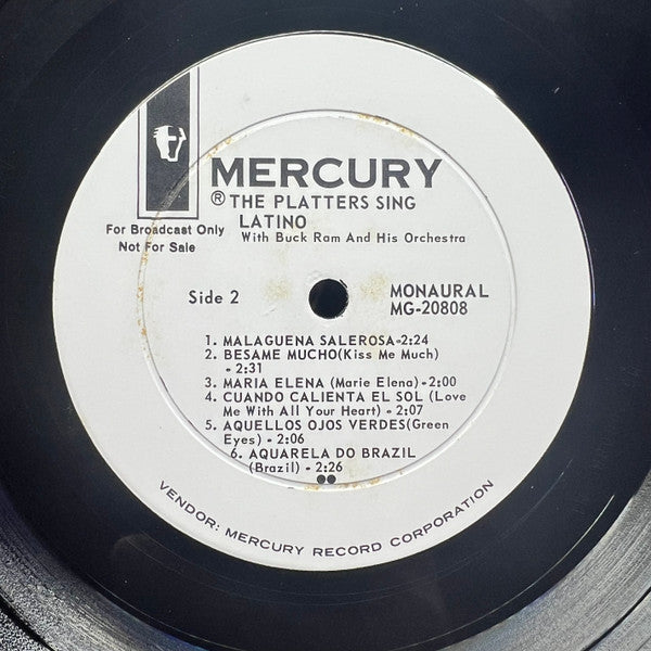 The Platters : The Platters Sing Latino (LP, Album, Mono, Promo)