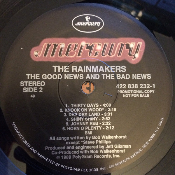 The Rainmakers (2) : The Good News And The Bad News (LP, Album, Promo)