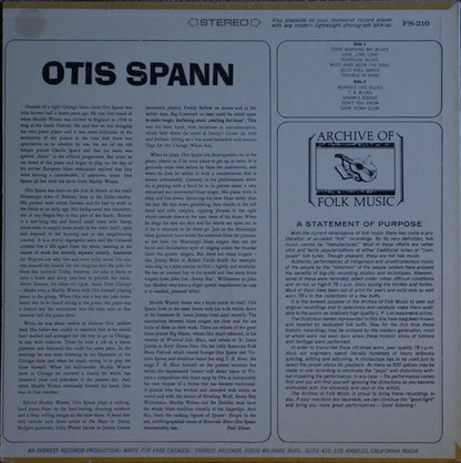 Otis Spann : Otis Spann (LP, Album, RE)