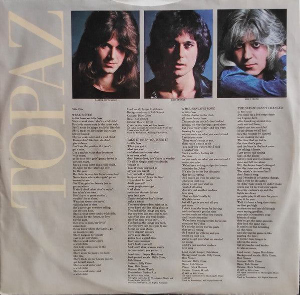Topaz (15) : Topaz (LP, Album, Pit)