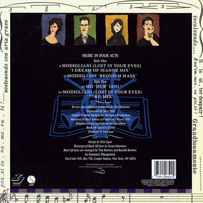 Book Of Love : Modigliani (Lost In Your Eyes) (12")
