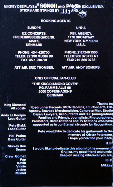 King Diamond : "Them" (Cass, Album)