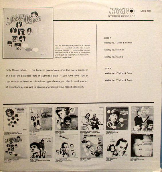 Unknown Artist : Belly Dancer: Authentic Belly Dancer Music (LP, Pin)