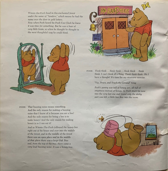Sterling Holloway And Sebastian Cabot : Winnie The Pooh And The Honey Tree (LP, Album, RP)