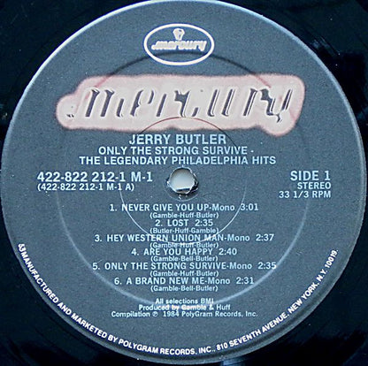 Jerry Butler : Only The Strong Survive - The Legendary Philadelphia Hits (LP, Comp)