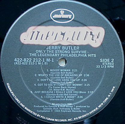 Jerry Butler : Only The Strong Survive - The Legendary Philadelphia Hits (LP, Comp)