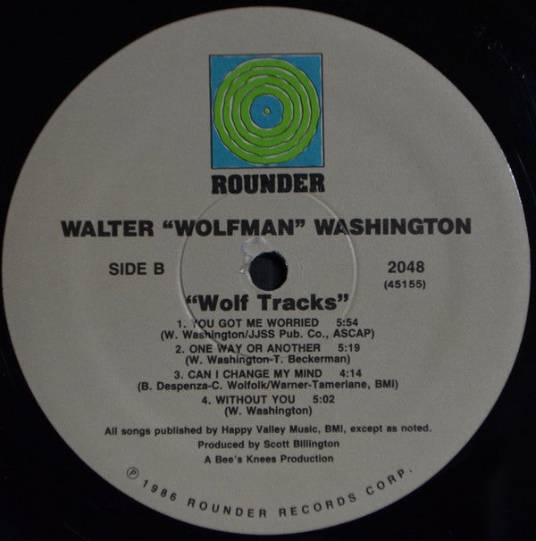 Walter "Wolfman" Washington : Wolf Tracks (LP, Album, Wak)