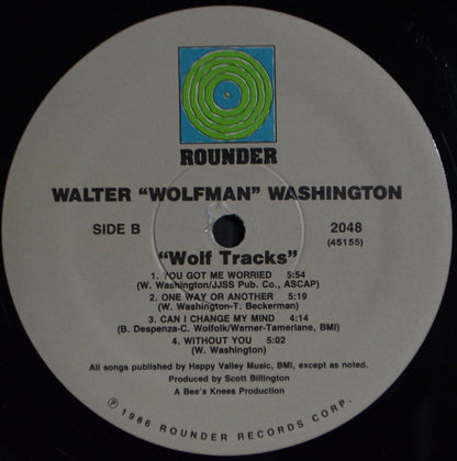 Walter "Wolfman" Washington : Wolf Tracks (LP, Album, Wak)