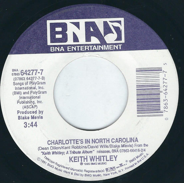 Alison Krauss & Union Station / Keith Whitley : When You Say Nothing At All (7")