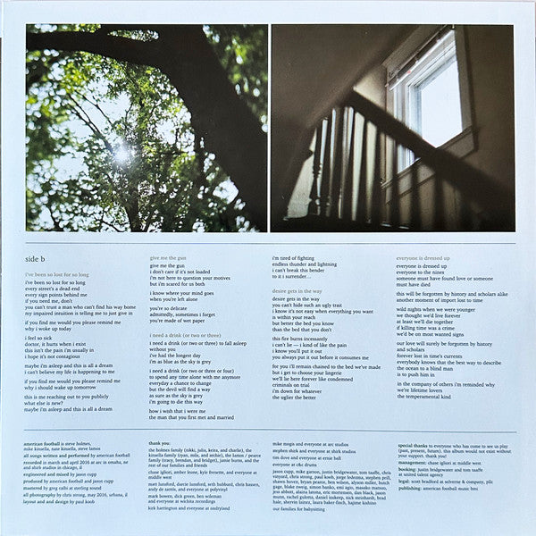 American Football : American Football (LP, Album, RE, Ora)