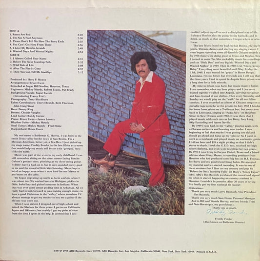 Freddy Fender (2) : Before The Next Teardrop Falls (LP, Album, Pit)