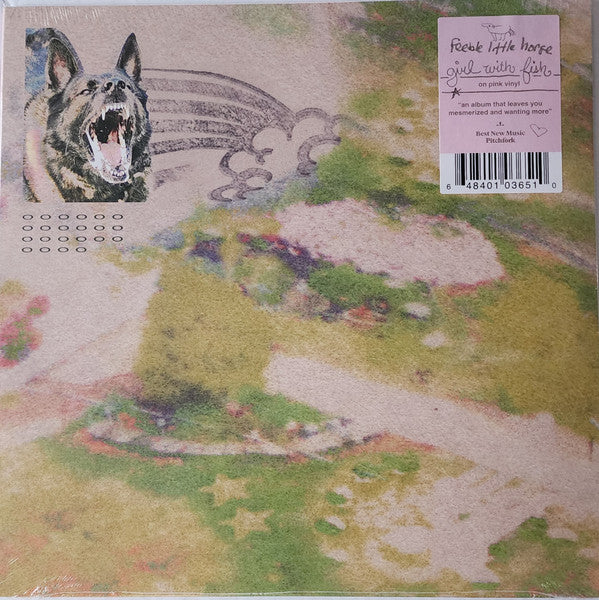 feeble little horse : Girl With Fish (LP, Album, RP, Pin)