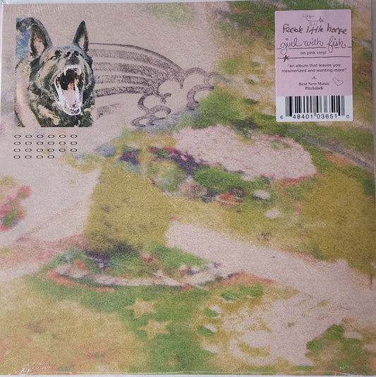 feeble little horse : Girl With Fish (LP, Album, RP, Pin)
