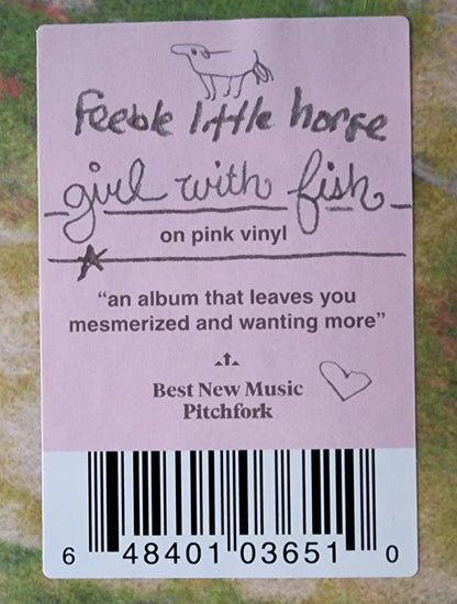 feeble little horse : Girl With Fish (LP, Album, RP, Pin)