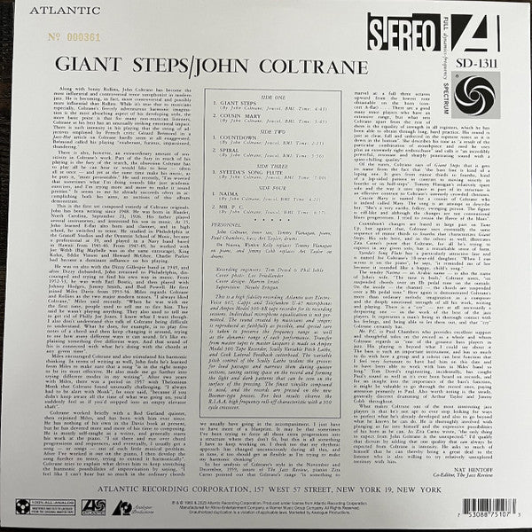 John Coltrane : Giant Steps (2x12", Album, Ltd, Num, RE, 180)