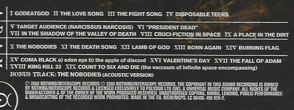 Marilyn Manson : Holy Wood (In The Shadow Of The Valley Of Death) (CD, Album, RP)