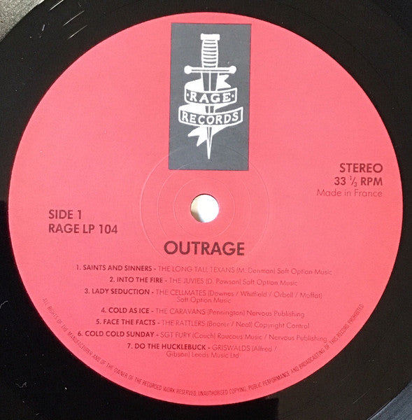 Various : Outrage Vol 1 (LP, Comp)