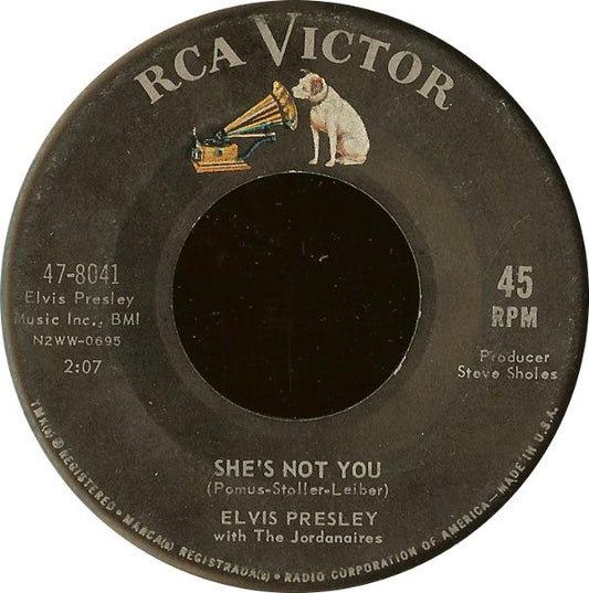 Elvis* : She's Not You / Just Tell Her Jim Said Hello (7", Single, Roc)