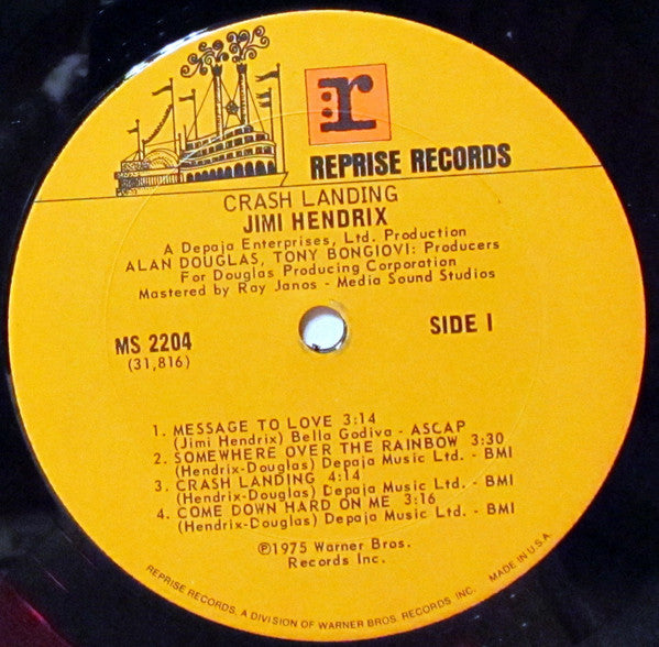 Jimi Hendrix : Crash Landing (LP, Album, Ter)