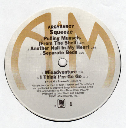 Squeeze (2) : Argybargy (LP, Album, RE, R -)