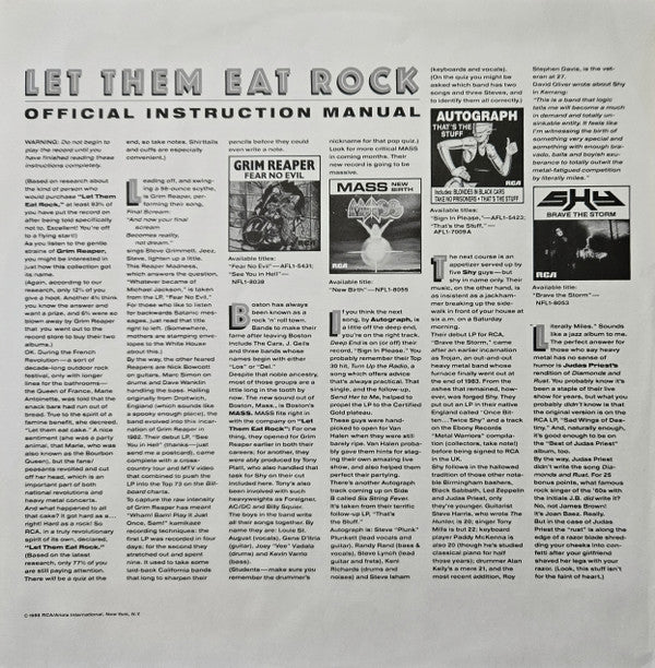 Various : Let Them Eat Rock (LP, Comp)
