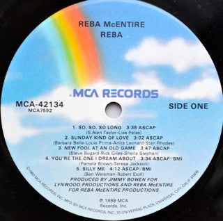 Reba McEntire : Reba (LP, Album, Pin)