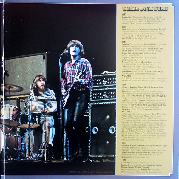 Creedence Clearwater Revival Featuring John Fogerty : Chronicle (The 20 Greatest Hits) (2xLP, Comp, RE, Gat)