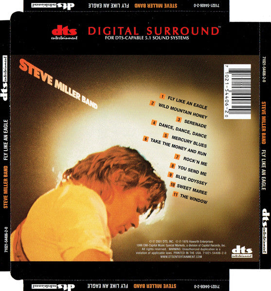 Steve Miller Band : Fly Like An Eagle (CD, Album, RE, Multichannel, DTS)